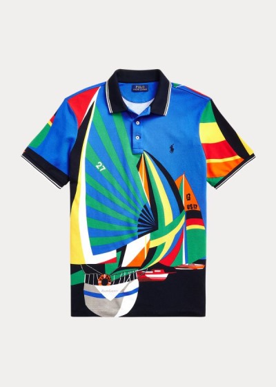 Men's Polo Ralph Lauren Classic Fit Sailboat Mesh Polos | 816352HWB